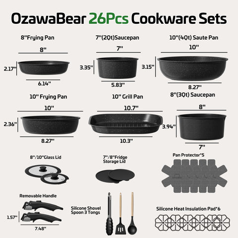 Close-up of OzawaBear ceramic coating texture highlighting easy food release