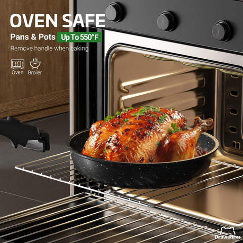 OzawaBear cookware in a kitchen setting showing serving and tabletop convenience
