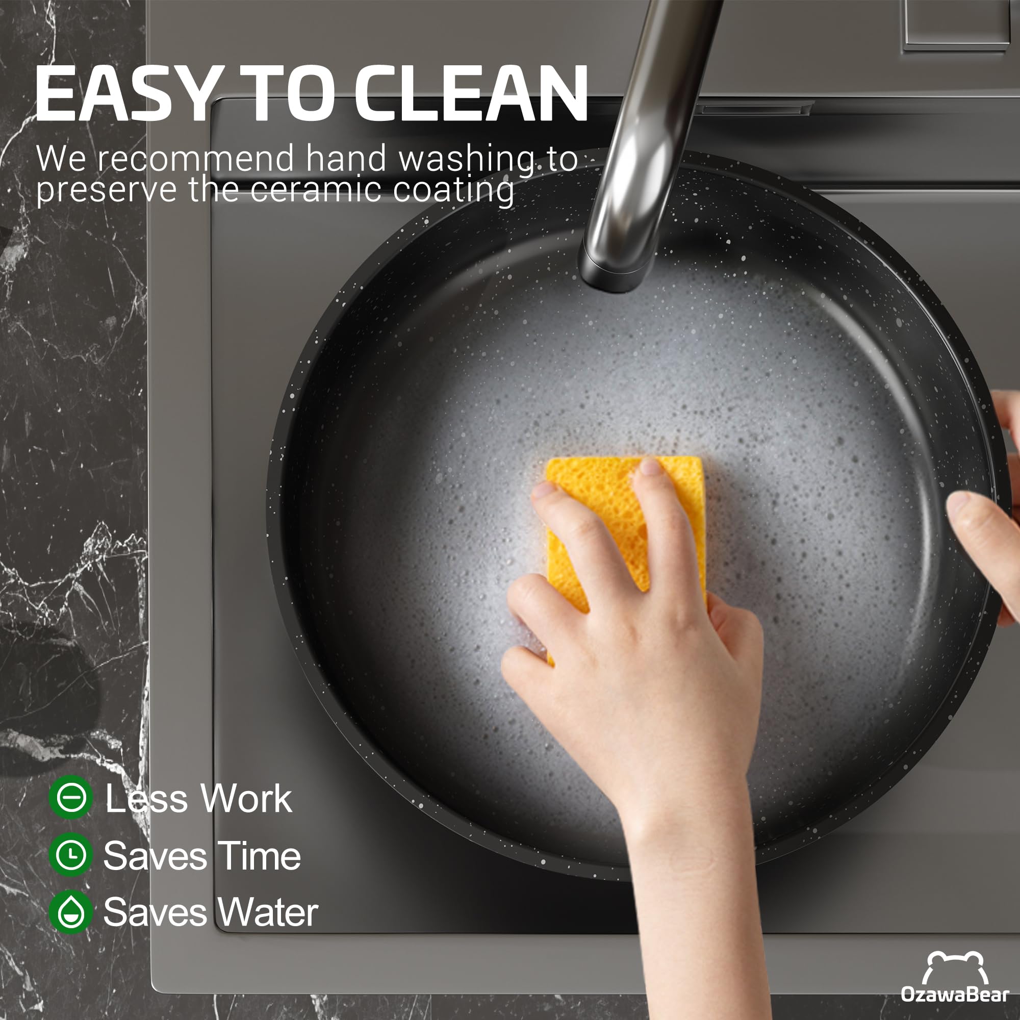 OzawaBear adjustable silicone trivet protecting countertop from hot cookware