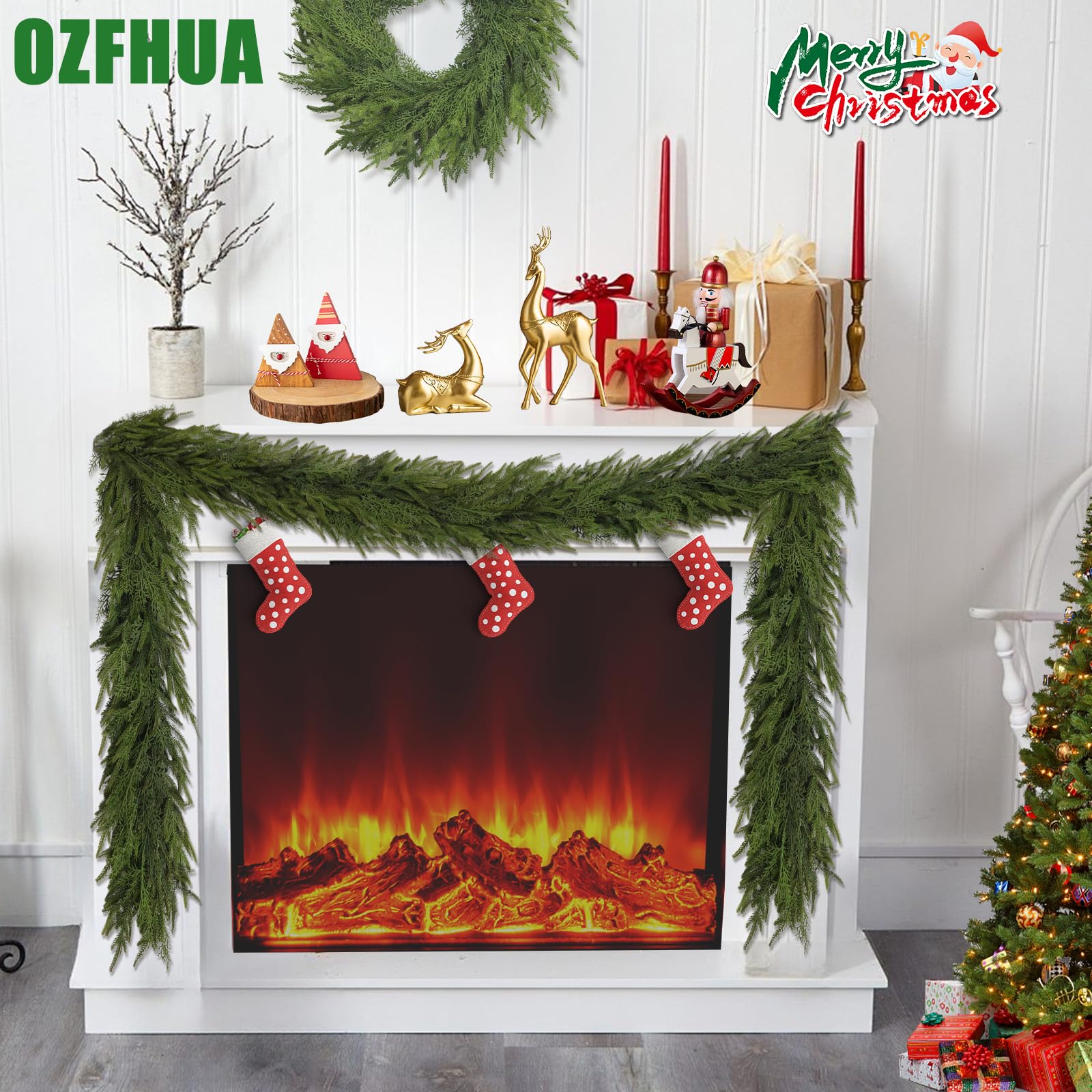 ozfhua window table setup with garland used as centerpiece accent