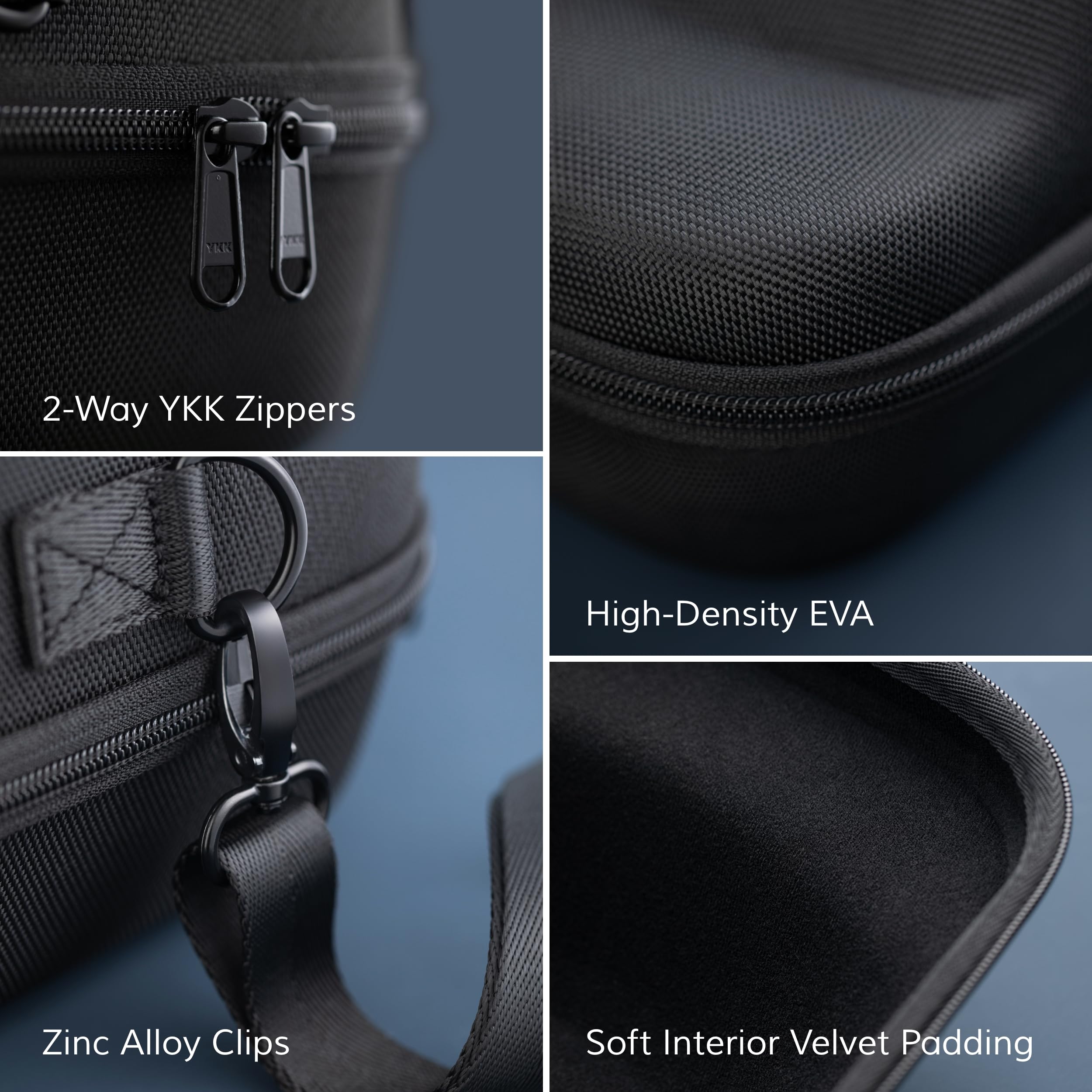 Ozueccr next to carry-on suitcase showing compact travel-friendly size