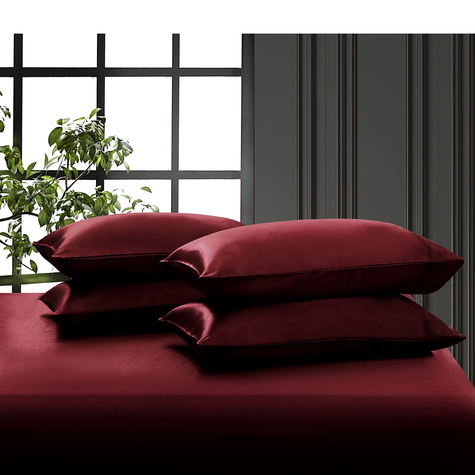 P Pothuiny sheet on mattress showing size scale and compatibility with deep mattresses