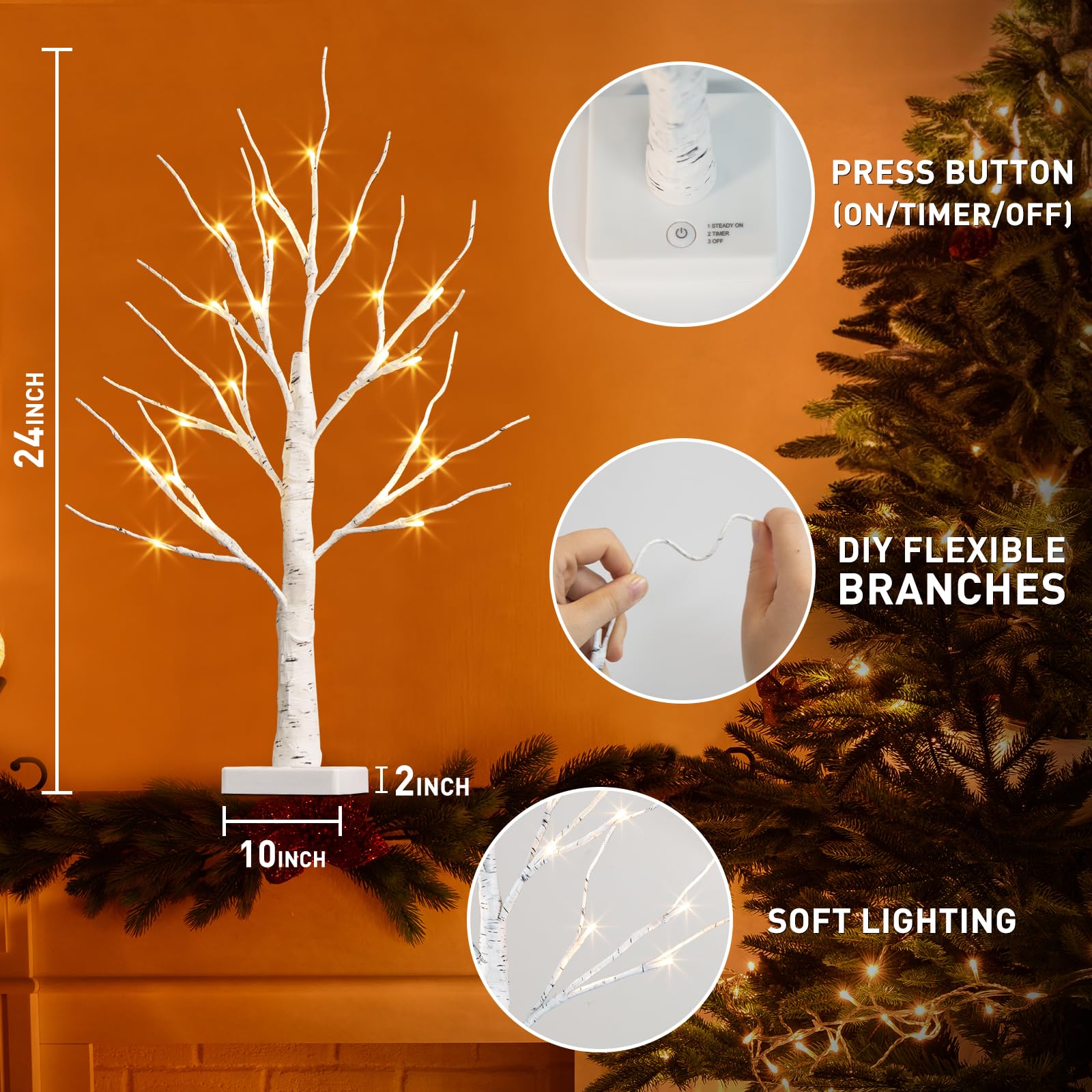 PABIPABI tree on dining table showing compact scale and centerpiece use