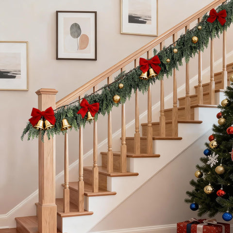 PABREY unboxed garland ready to fluff and shape after delivery