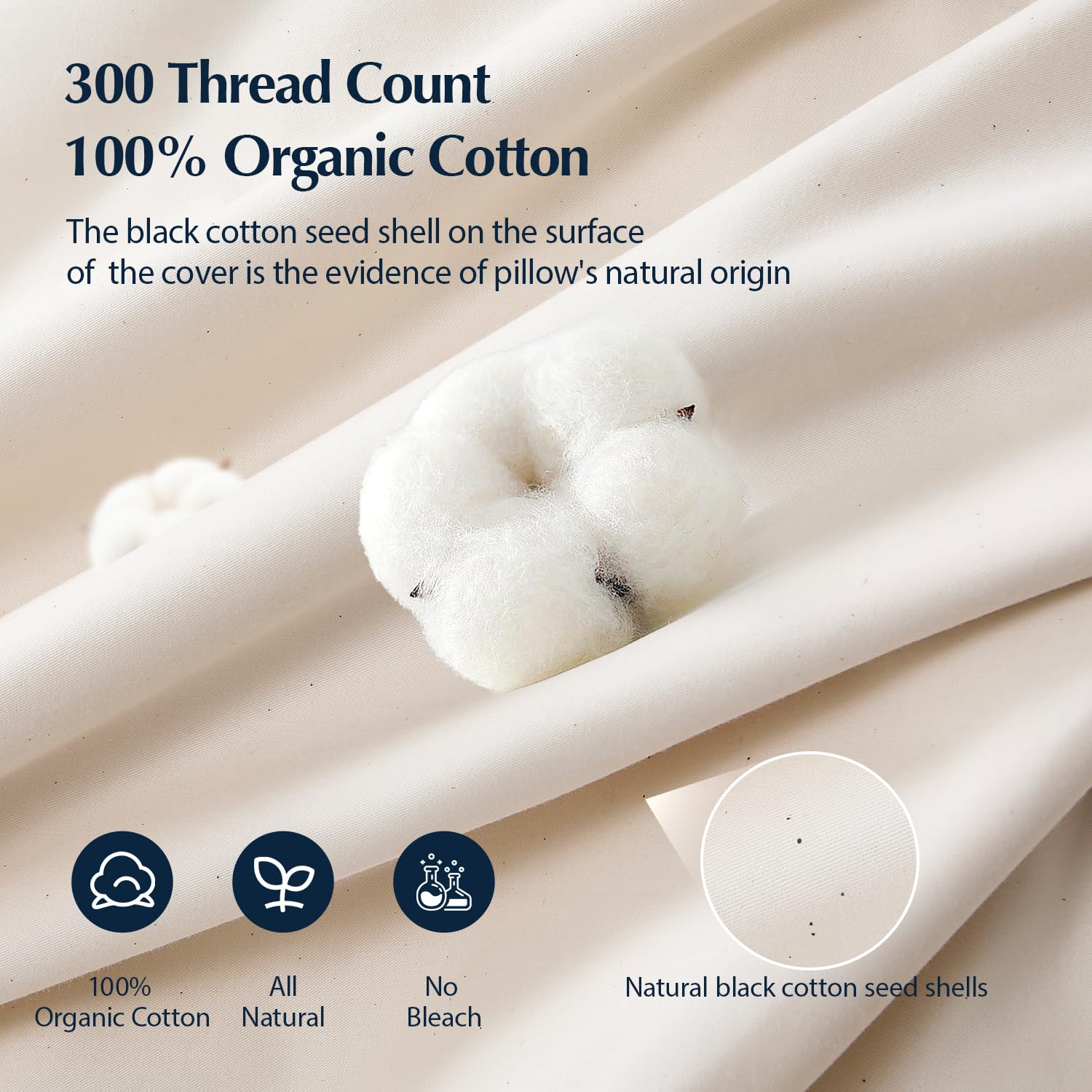 Pacific Coast feather fill texture close-up illustrating plush resilience and lasting loft