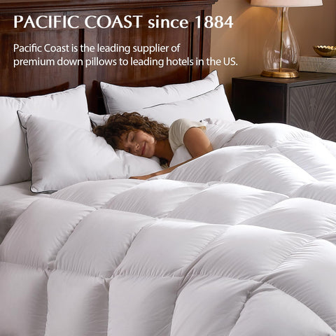 Pacific Coast king pillow beside ruler showing size and proper neck support