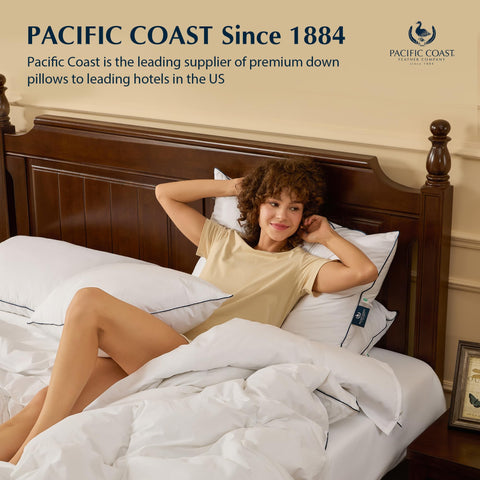 Pacific Coast washcare label demonstrating easy machine-wash convenience