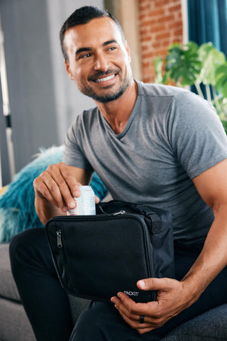 PackIt Freezable Classic packed with containers and snacks showing organized lunch storage and chilled protection