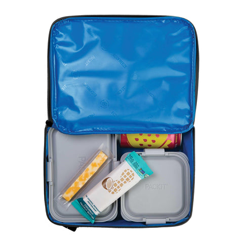 PackIt material close-up showing durable poly canvas and water-resistant lining
