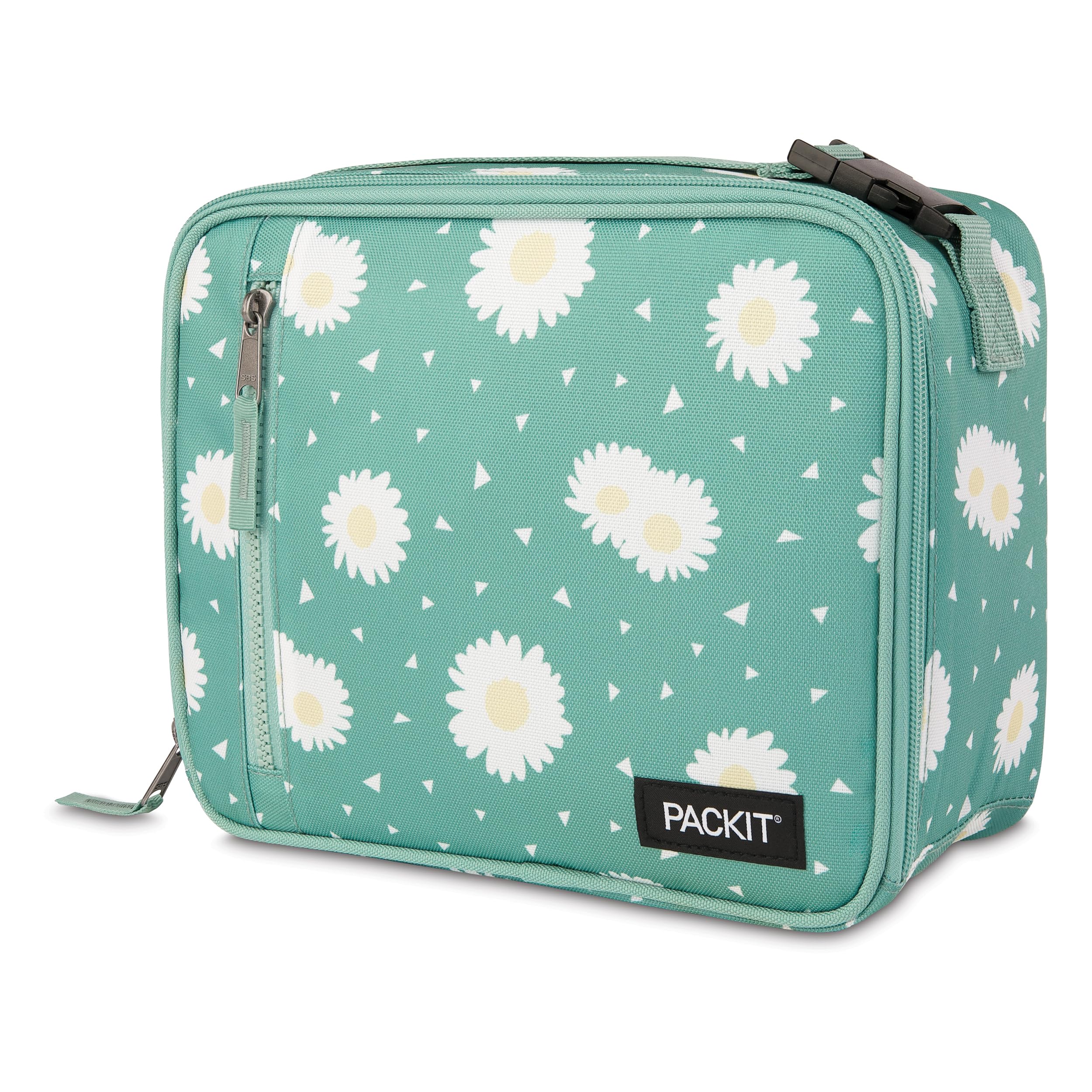 PackIt on a picnic blanket showing stylish Daisy Sage and cool-keeping benefit