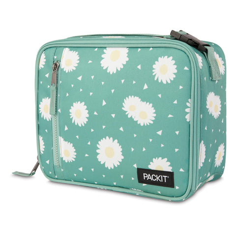 PackIt on a picnic blanket showing stylish Daisy Sage and cool-keeping benefit
