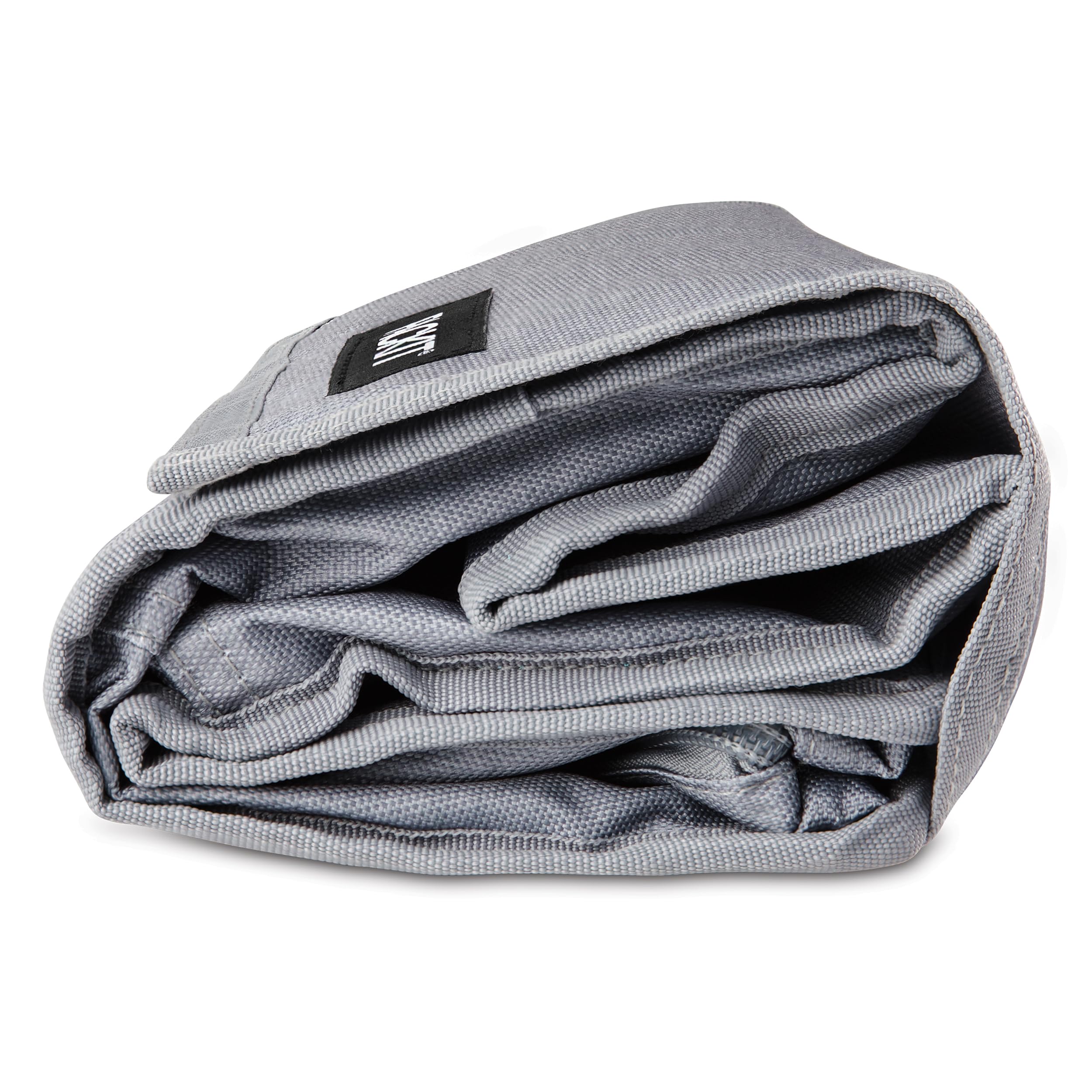 PackIt collapsed flat for compact storage saving space in cabinets and backpacks