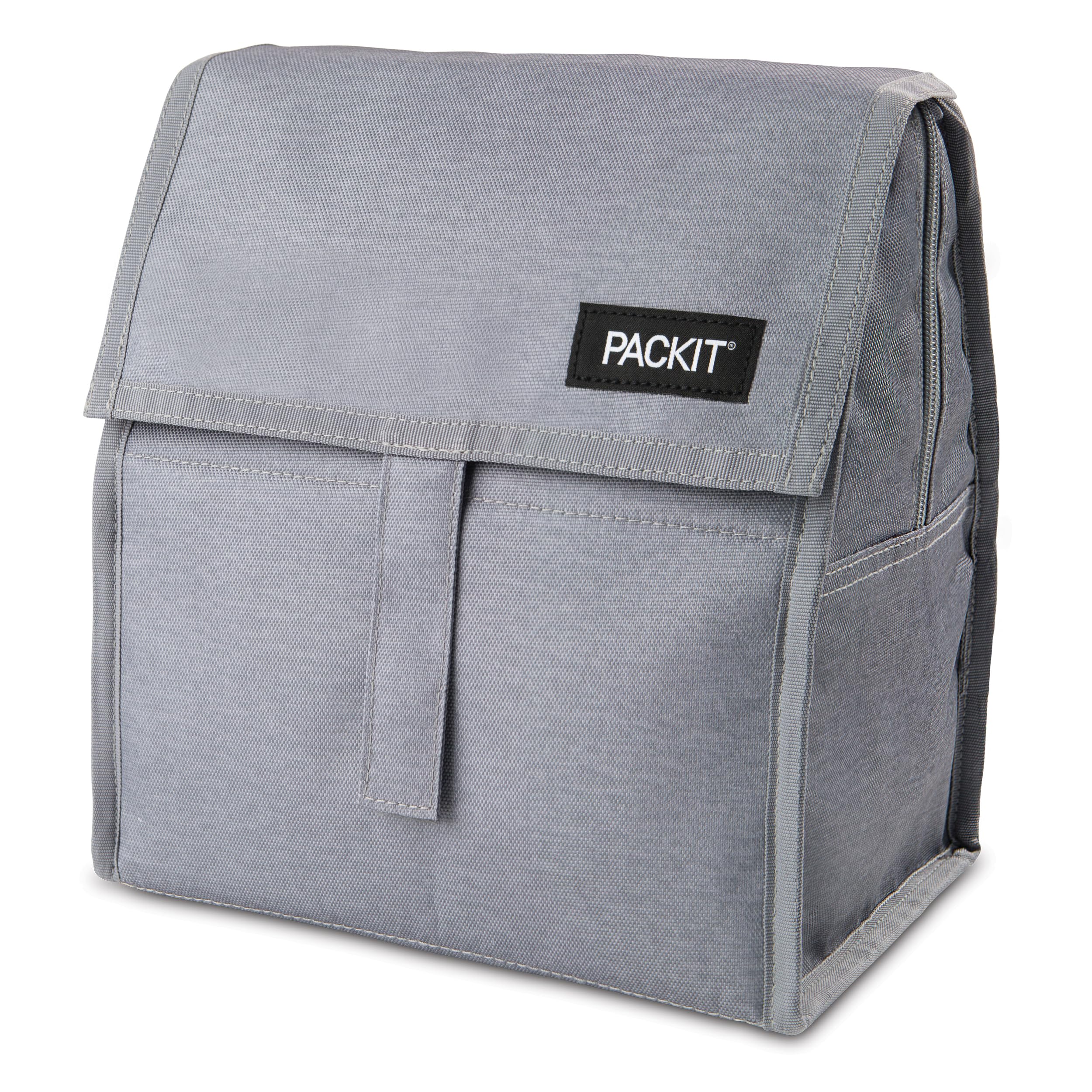 PackIt open interior view revealing gel-lined walls and easy-to-wipe surface for freshness