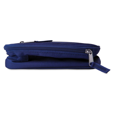 PackIt True Blue exterior zip pocket detail keeps small items organized and accessible