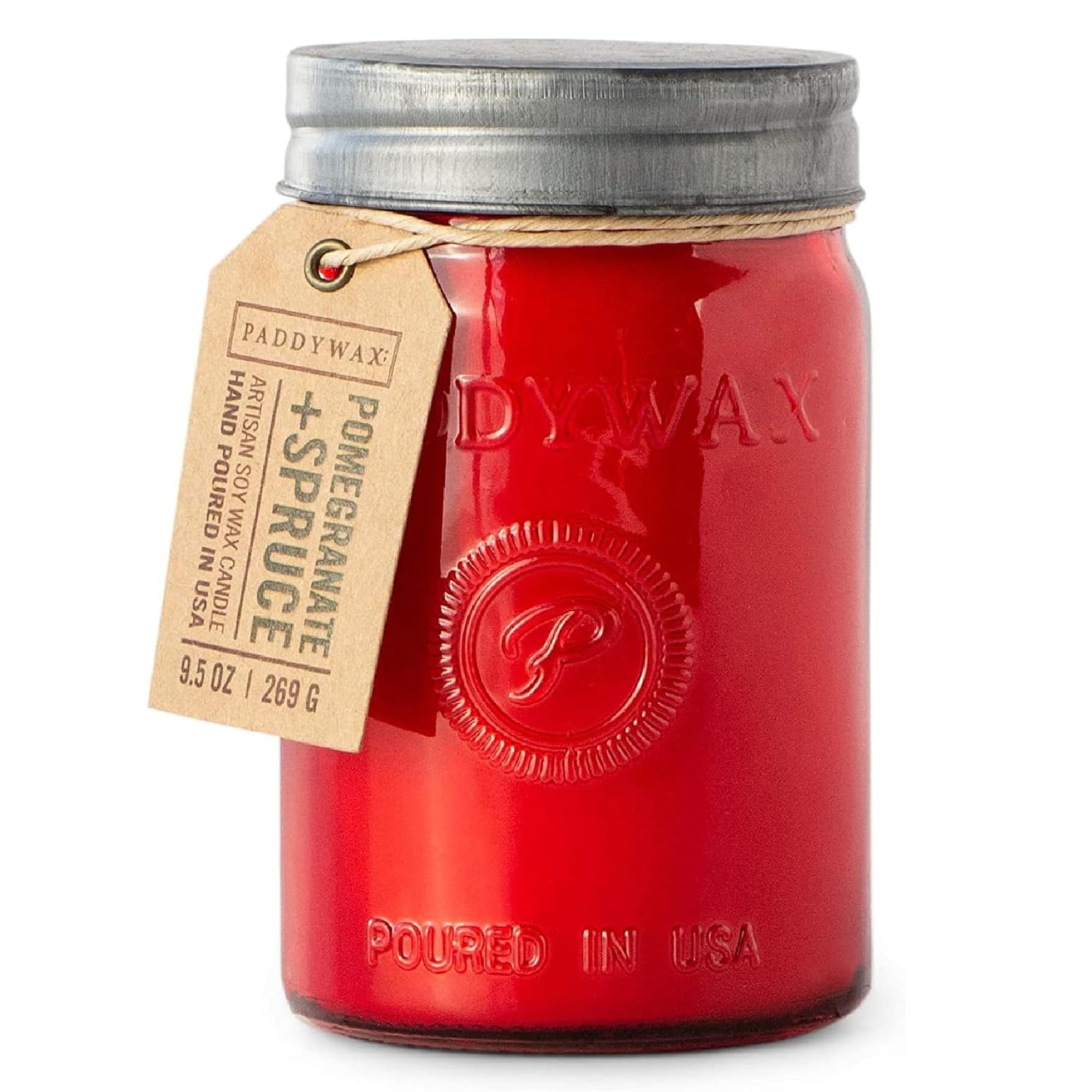 Paddywax Relish front jar view showing label and color, conveys elegant gifting