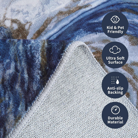 PADOOR rubber backing detail demonstrating non-slip stability on floors