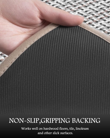 PADOOR rubber backing detail showing non-slip grip for safer standing