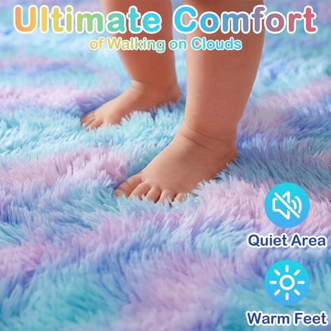 PAGISOFE memory-foam rubber backing detail illustrating non-slip support and cushioned feel