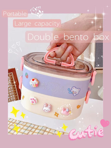 Paidideng bento box open with separated food demonstrating organized packing benefit