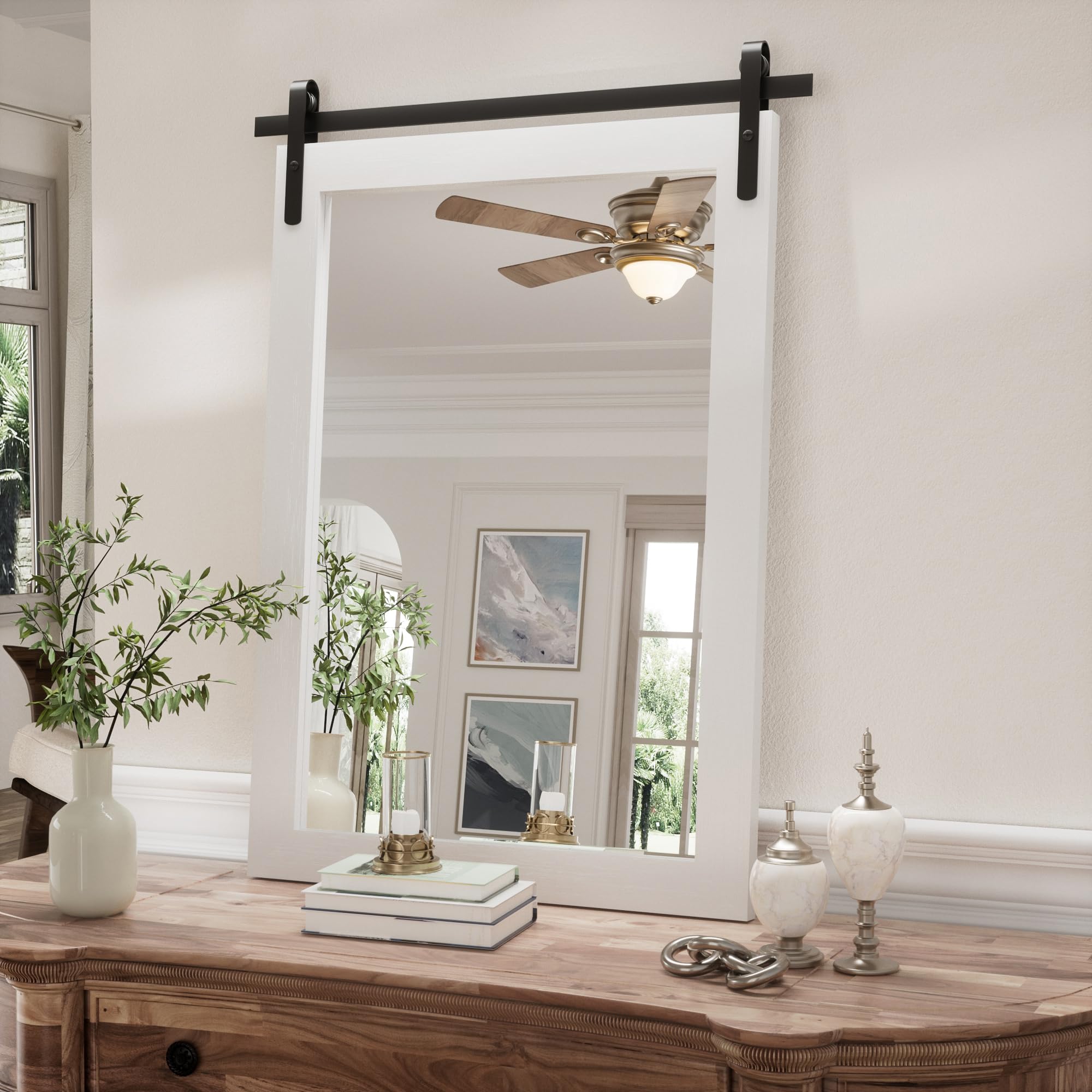 PAIHOME decorative metal top bracket detail adding rustic charm and visual interest