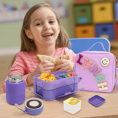 PainZieteg open bento with six compartments organizing varied foods efficiently