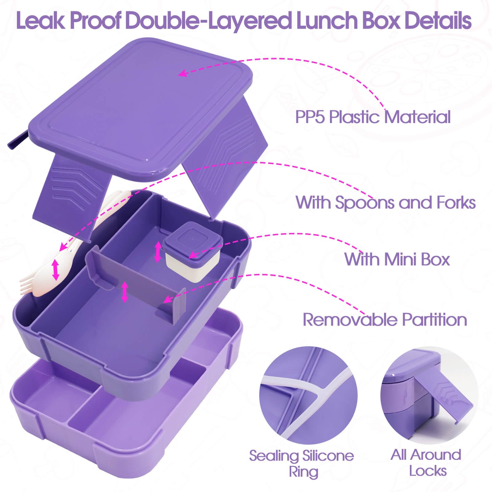 PainZieteg insulated lunch bag interior with foil lining protecting meal temperatures