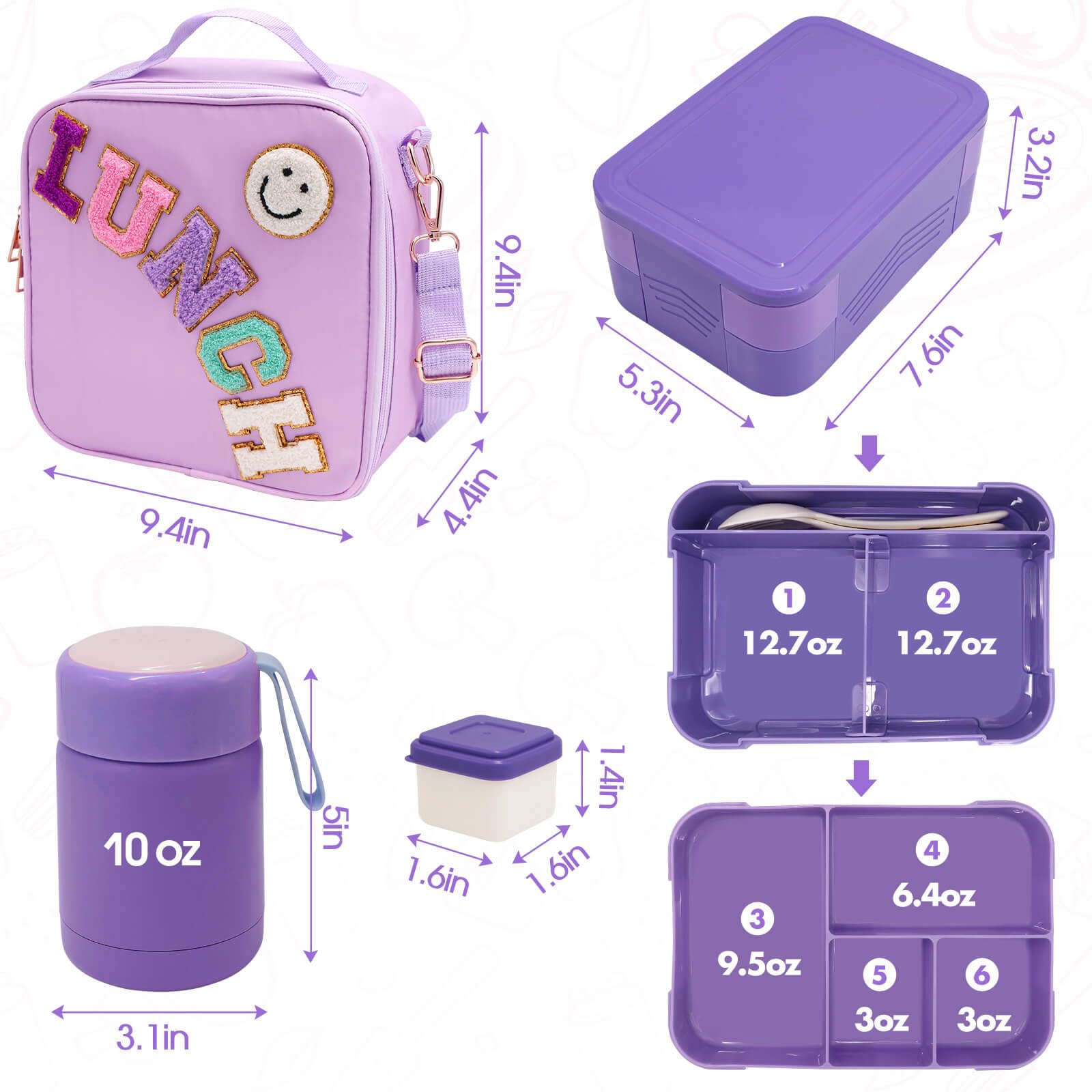 PainZieteg lunch set in a school picnic scene conveying portability and style
