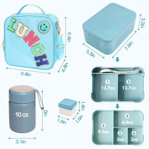 PainZieteg lifestyle scene on school table showing easy lunchtime organization benefit