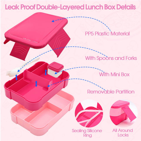 PainZieteg lunch set beside a backpack showing compact size and portability benefit