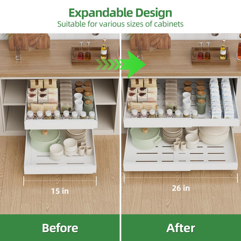 PAKETA installed in kitchen cabinet improving reach and visibility