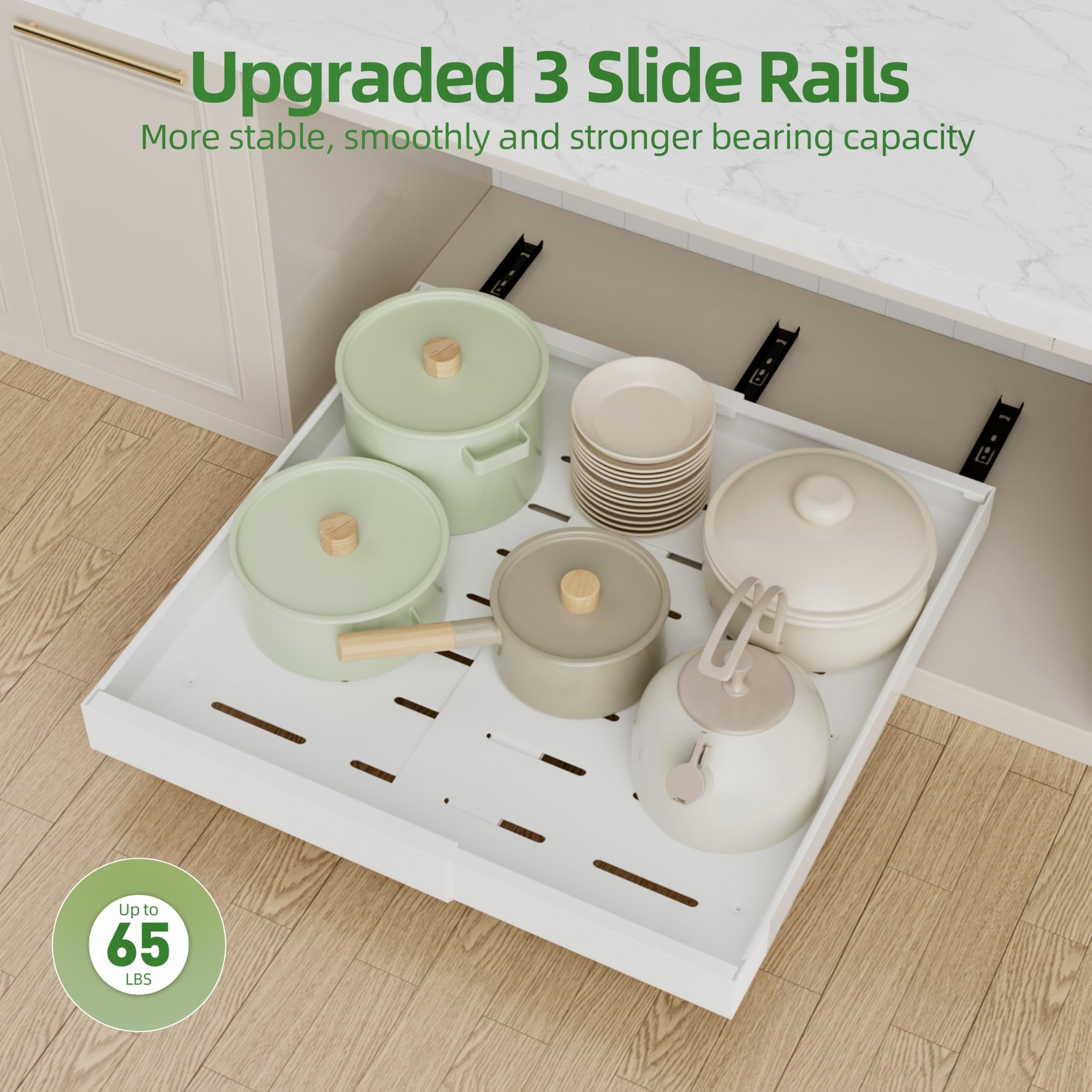 PAKETA lifestyle pantry scene showing organized shelves and easy retrieval