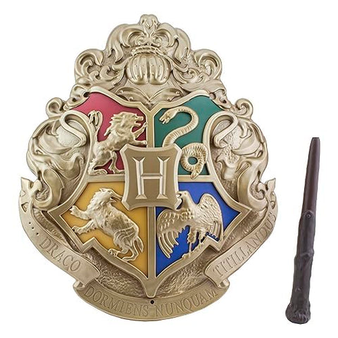 Paladone Hogwarts crest USB cable connection showing flexible power option