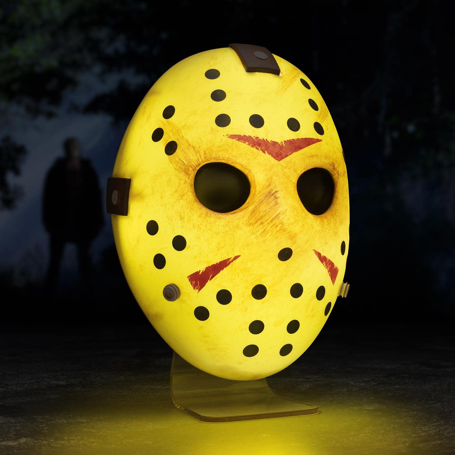 Paladone Jason mask side profile highlighting sculpted details and presence