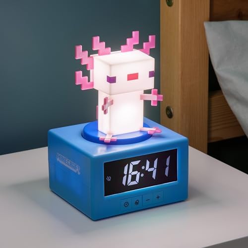 Paladone axolotl official packaging box indicating licensed Minecraft product