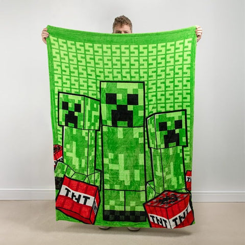 Paladone Creeper fabric close-up highlighting plush texture and cozy comfort