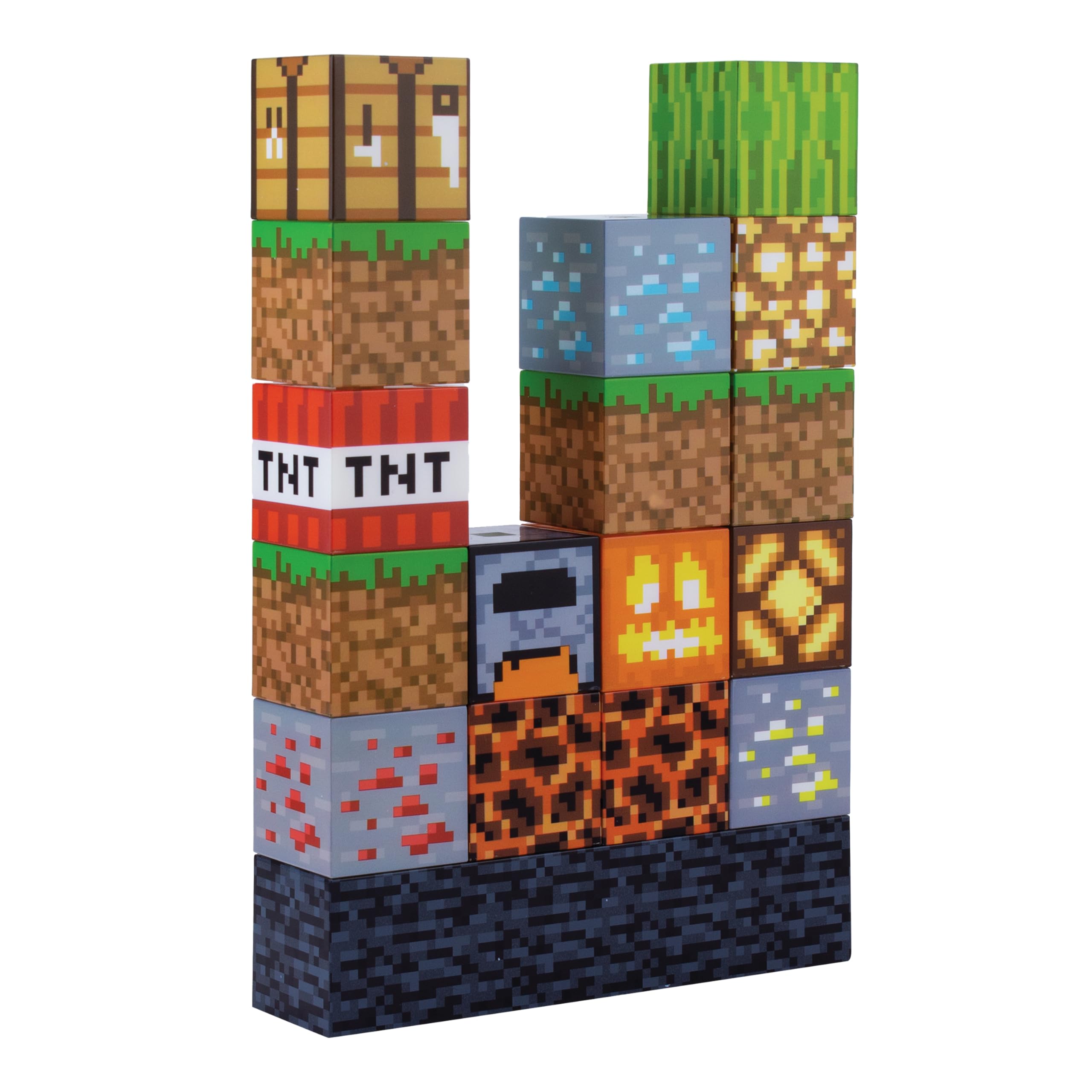 Paladone Creeper front view showing clear time display and fun design benefit bedside appeal