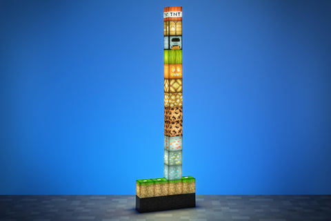 Paladone Creeper next to ruler illustrating 16cm height for space planning