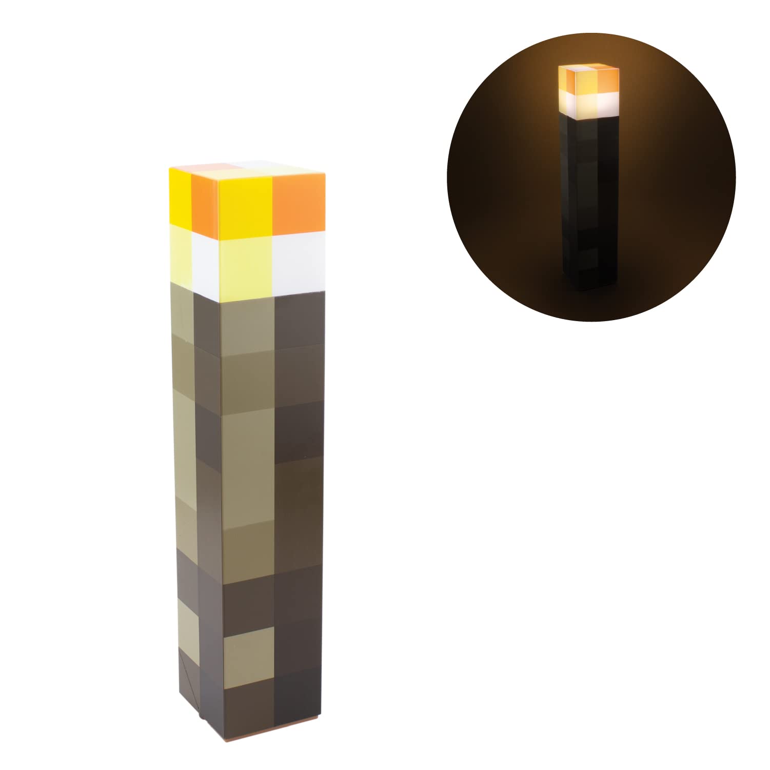 Paladone Minecraft torch front packaging showing collectible detail and official branding, ideal for gifting