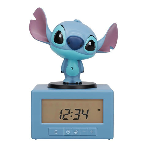 Paladone Stitch front view showing clock face and friendly character benefit comfort