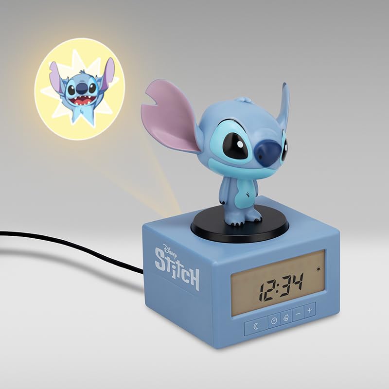 Paladone Stitch size comparison with toy demonstrating compact scale for bedside fit