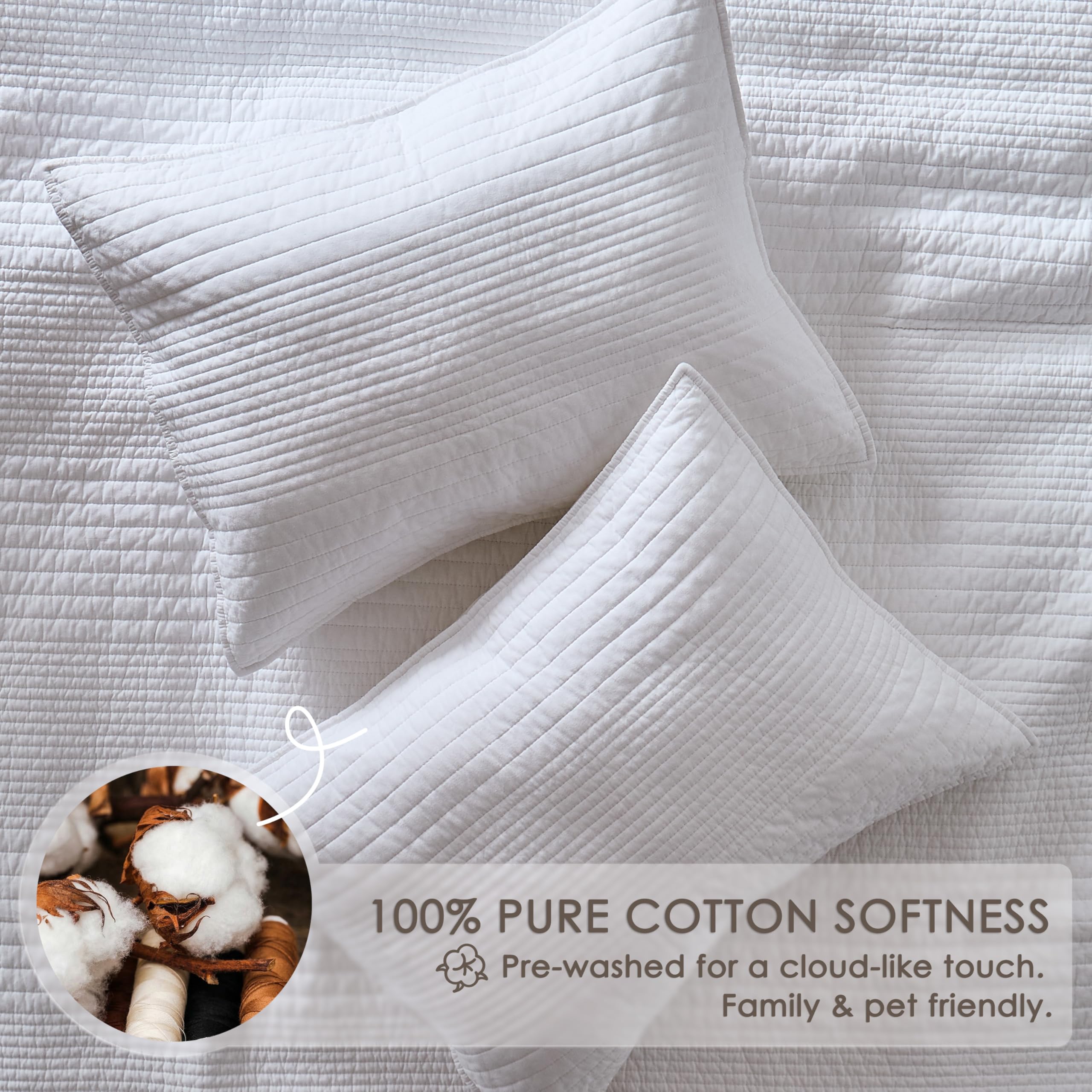 palassio quilt styled on bed in farmhouse room, creates cozy welcoming atmosphere