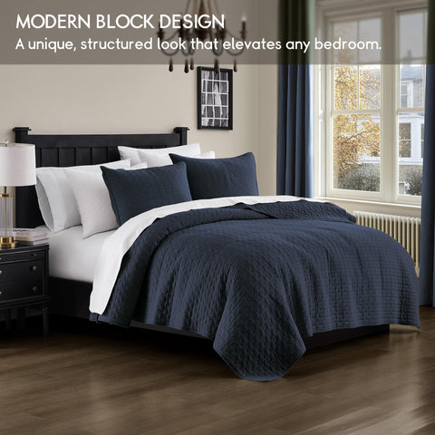 palassio navy texture closeup highlighting cotton weave and soft hand for breathable comfort