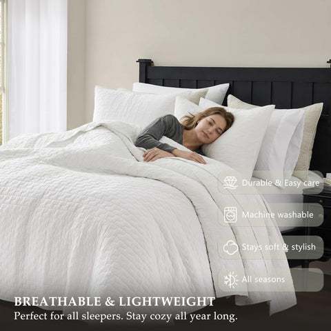 palassio folded quilt shows lightweight loft and easy storage benefit