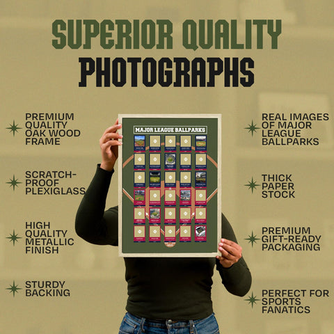 Palettes and Prints back of poster showing label and updated 2026 stadium list benefit