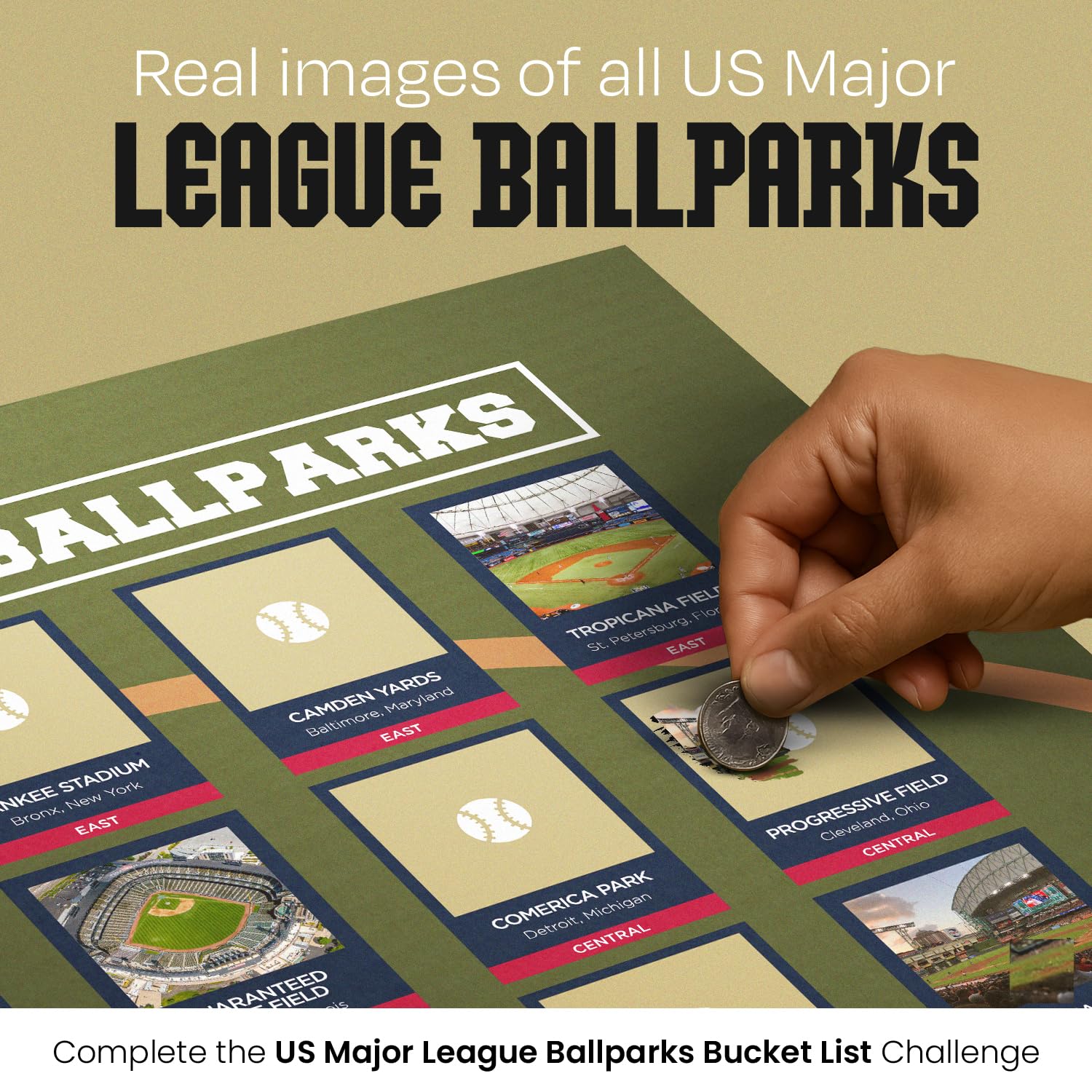 Palettes and Prints close-up of printed stadium text showing crisp detail and durability