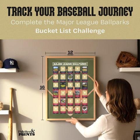 Palettes and Prints framed poster hung in game-room setting showing stylish focal point