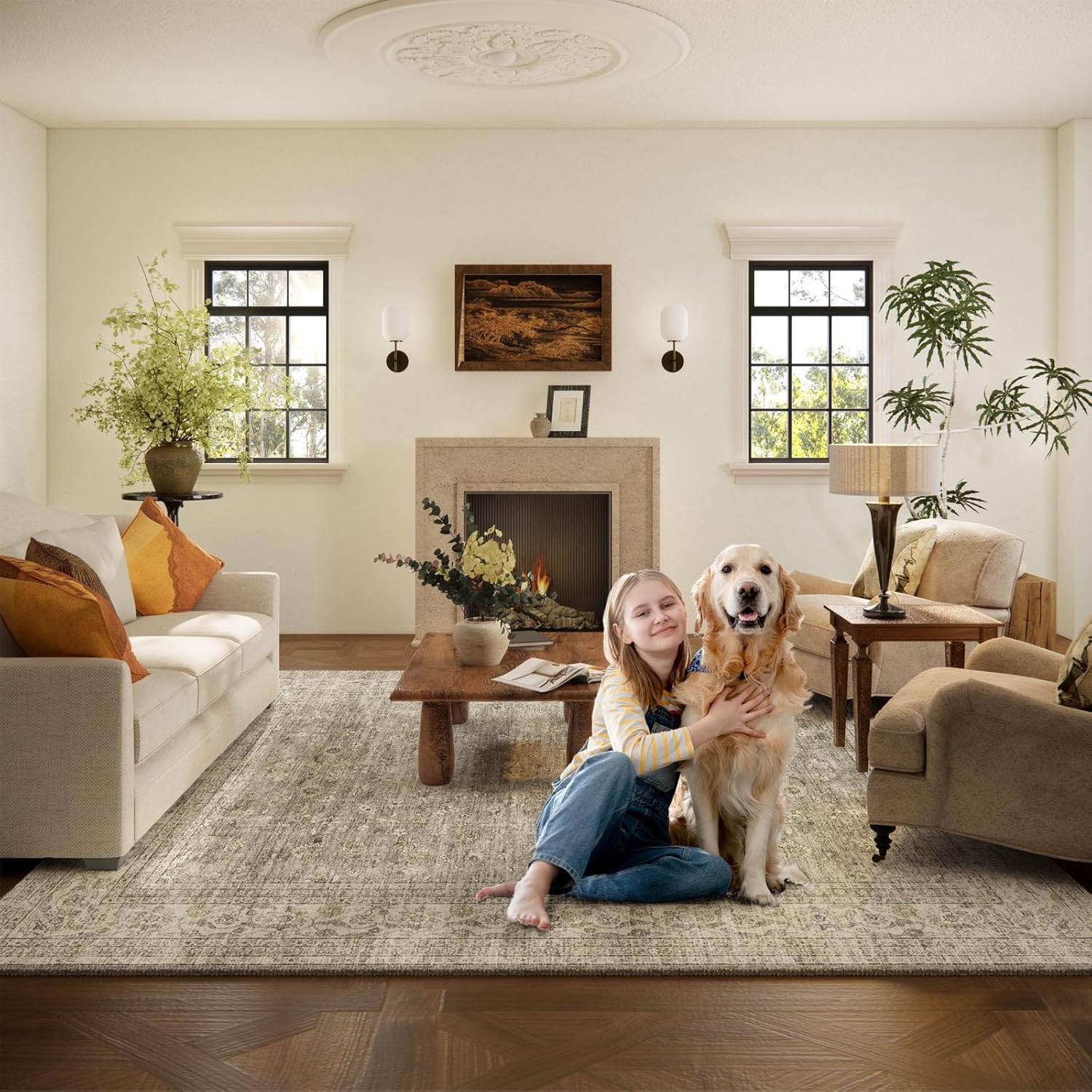 palohom edge and pattern detail showing distressed design and colorfast benefit