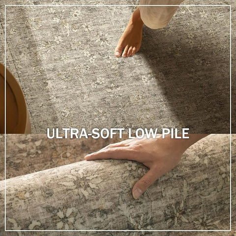 palohom rug under sofa showing scale and how it anchors furniture effectively