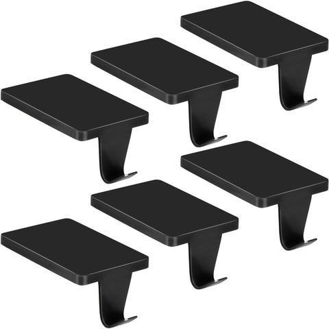 Palonu front view of six black hangers showing uniform finish and easy placement benefit