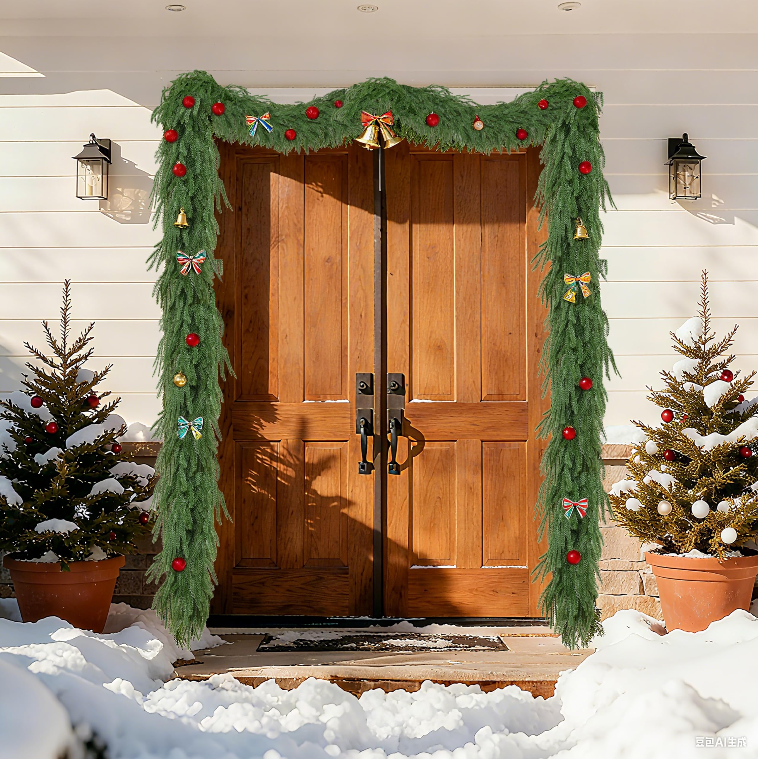 Palonu garlands folded for compact storage saving space between seasons